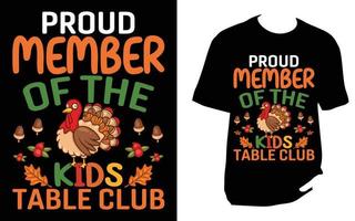 thanksgiving t shirt vector