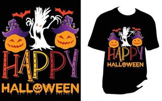 diseño de camiseta de halloween vector