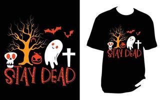 diseño de camiseta de halloween vector