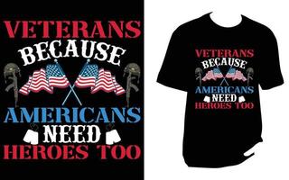 Veteran T Shirt Design vector