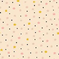 seamless pattern with stars vector