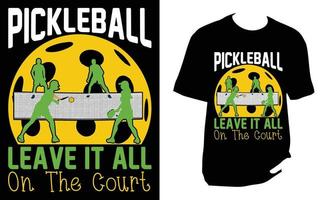 pickleball t shirt design vector