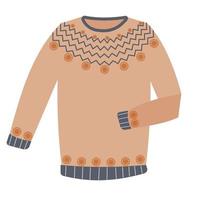 hygge winter sweater vector