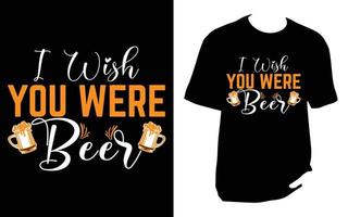 camiseta de cerveza artesanal vector