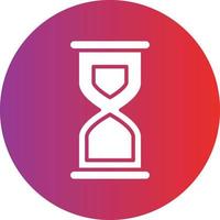 estilo de icono de reloj de arena vector