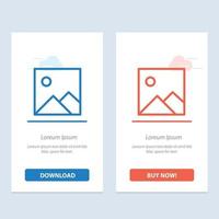 Twitter Image Picture  Blue and Red Download and Buy Now web Widget Card Template vector
