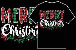 Christmas Typographic T-shirt Design Vector. Merry Christmas vector