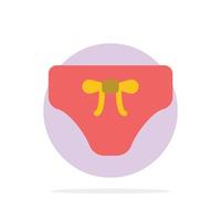 Beach Bikini Clothes Clothing Abstract Circle Background Flat color Icon vector
