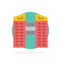 Buildings City Construction Abstract Circle Background Flat color Icon vector
