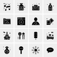 16 Universal Business Icons Vector Creative Icon Illustration to use in web and Mobile Related proje