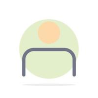 Instagram People Profile Sets User Abstract Circle Background Flat color Icon vector