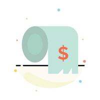 Budget Consumption Costs Expenses Finance Abstract Flat Color Icon Template vector