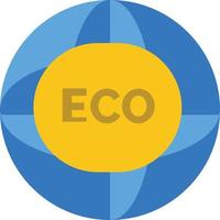 Environment Global Internet World Eco  Flat Color Icon Vector icon banner Template