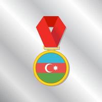 Illustration of Azerbaijan flag Template vector