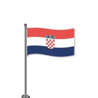 ilustración de plantilla de bandera de croacia vector