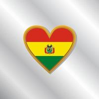 Illustration of Bolivia flag Template vector