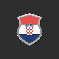 ilustración de plantilla de bandera de croacia vector