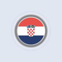 Illustration of Croatia flag Template vector