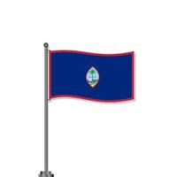 ilustración de la plantilla de la bandera de guam vector