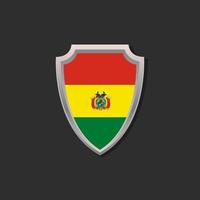 Illustration of Bolivia flag Template vector