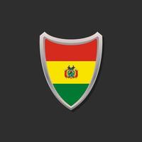 Illustration of Bolivia flag Template vector