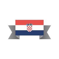 ilustración de plantilla de bandera de croacia vector