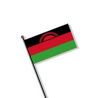 ilustración de la plantilla de la bandera de malawi vector