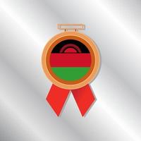 Illustration of Malawi flag Template vector