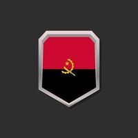 ilustración de la plantilla de la bandera de angola vector