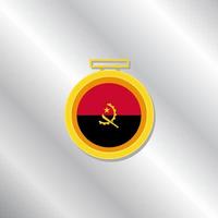 Illustration of Angola flag Template vector