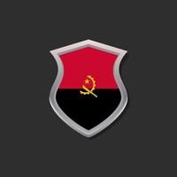 ilustración de la plantilla de la bandera de angola vector