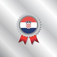 ilustración de plantilla de bandera de croacia vector