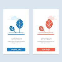 Earth Eco Environment Leaf Nature  Blue and Red Download and Buy Now web Widget Card Template vector