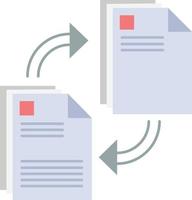 sharing share file document copying Flat Color Icon Vector