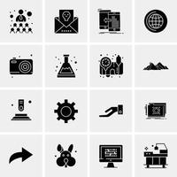 16 Universal Business Icons Vector Creative Icon Illustration to use in web and Mobile Related proje