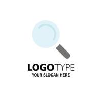 Find Search View Business Logo Template Flat Color vector