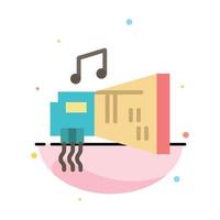 Audio Blaster Device Hardware Music Abstract Flat Color Icon Template vector