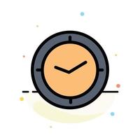 Watch Time Timer Clock Abstract Flat Color Icon Template vector