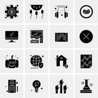 16 Business Universal Icons Vector Creative Icon Illustration to use in web and Mobile Related proje