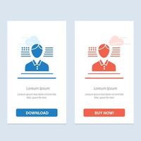 Man American Flag  Blue and Red Download and Buy Now web Widget Card Template vector