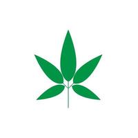 logotipo de marihuana de cannabis vector