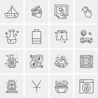 16 Business Universal Icons Vector Creative Icon Illustration to use in web and Mobile Related proje