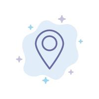 Location Map Marker Pin Blue Icon on Abstract Cloud Background vector
