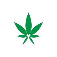 logotipo de marihuana de cannabis vector