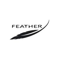 feather illustration logo vector