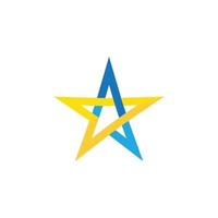 plantilla de logotipo estrella vector