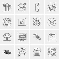 16 Universal Business Icons Vector Creative Icon Illustration to use in web and Mobile Related proje