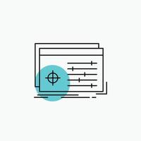 File. object. processing. settings. software Line Icon vector