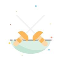 Fencing Sabre Sport Abstract Flat Color Icon Template vector