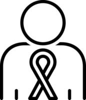 line icon for cancer vector